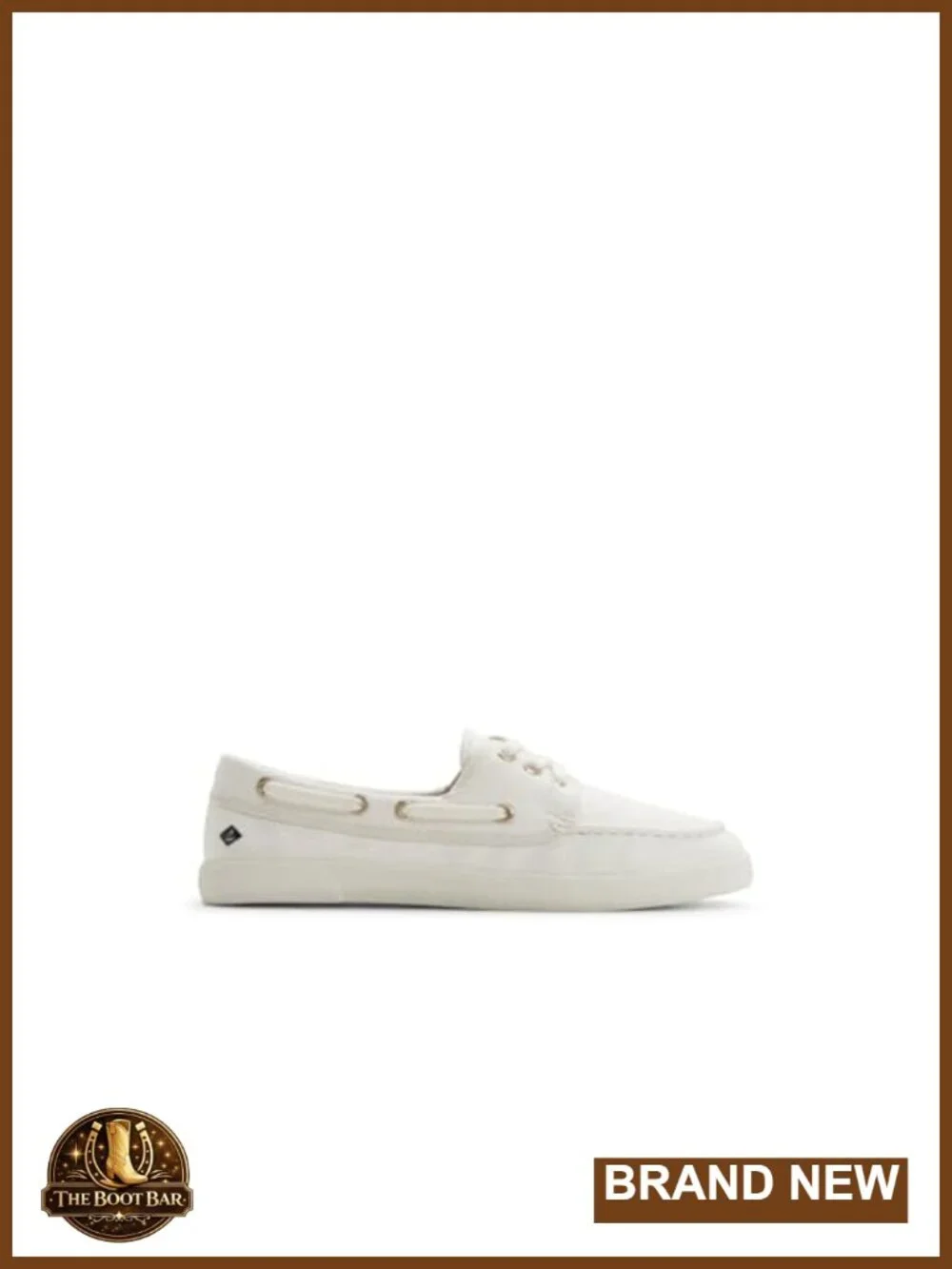 Classic Boat Shoe with Memory Foam Insole, Lace-Up Canvas Sneakers